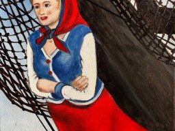 Galionsfigur der Seutedeern 30x40cm